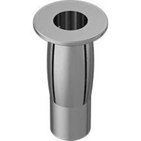 BSC PREFERRED Zinc Yellow Plated Steel Rivet Nut for Plastics 10-32 Thread for .175-.320 Material Thick, 10PK 97217A376